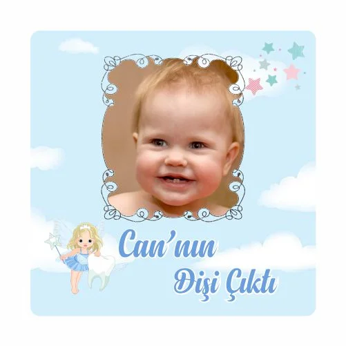 Diş Buğdayı Temalı Doğum Günü Magneti